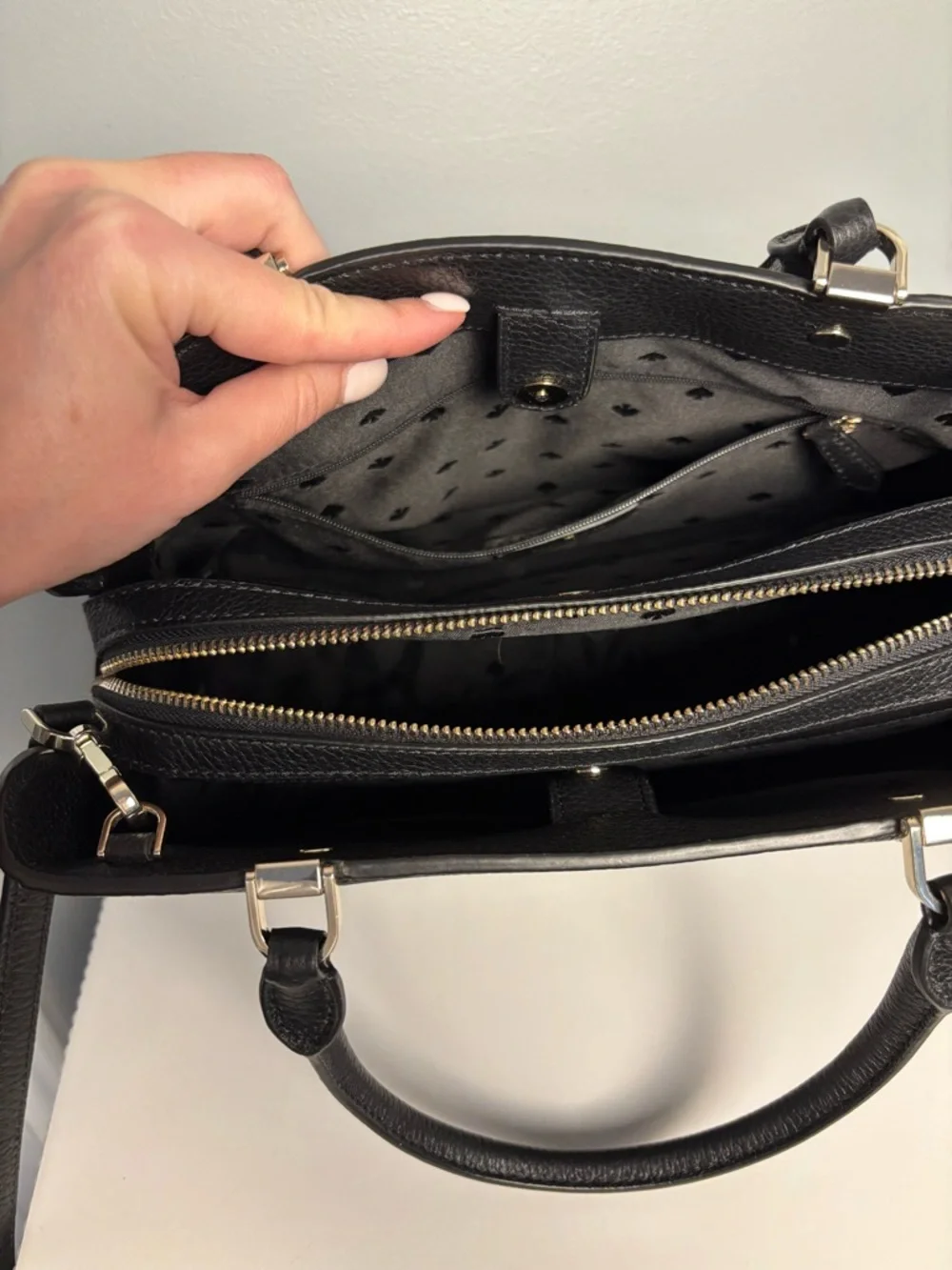 kate spade Black Pebbled Purse - Picture 7 of 7